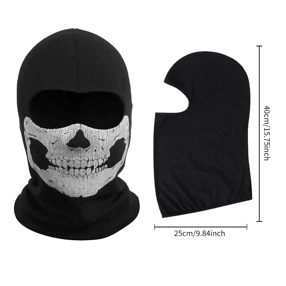Motorcycle Game Balaclava Hood Ghost Skull Full Face Cover CS Halloween Mask US